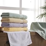 COZYART Lavender Luxury Bath Towel Set, Turkish Cotton Hotel Towel Bulk for Bathroom, Thick Bathroom Sets of 6 Pcs with 2 Large Bath Towels, 2 Hand Towels, 2 Washcloths, 650 GSM.