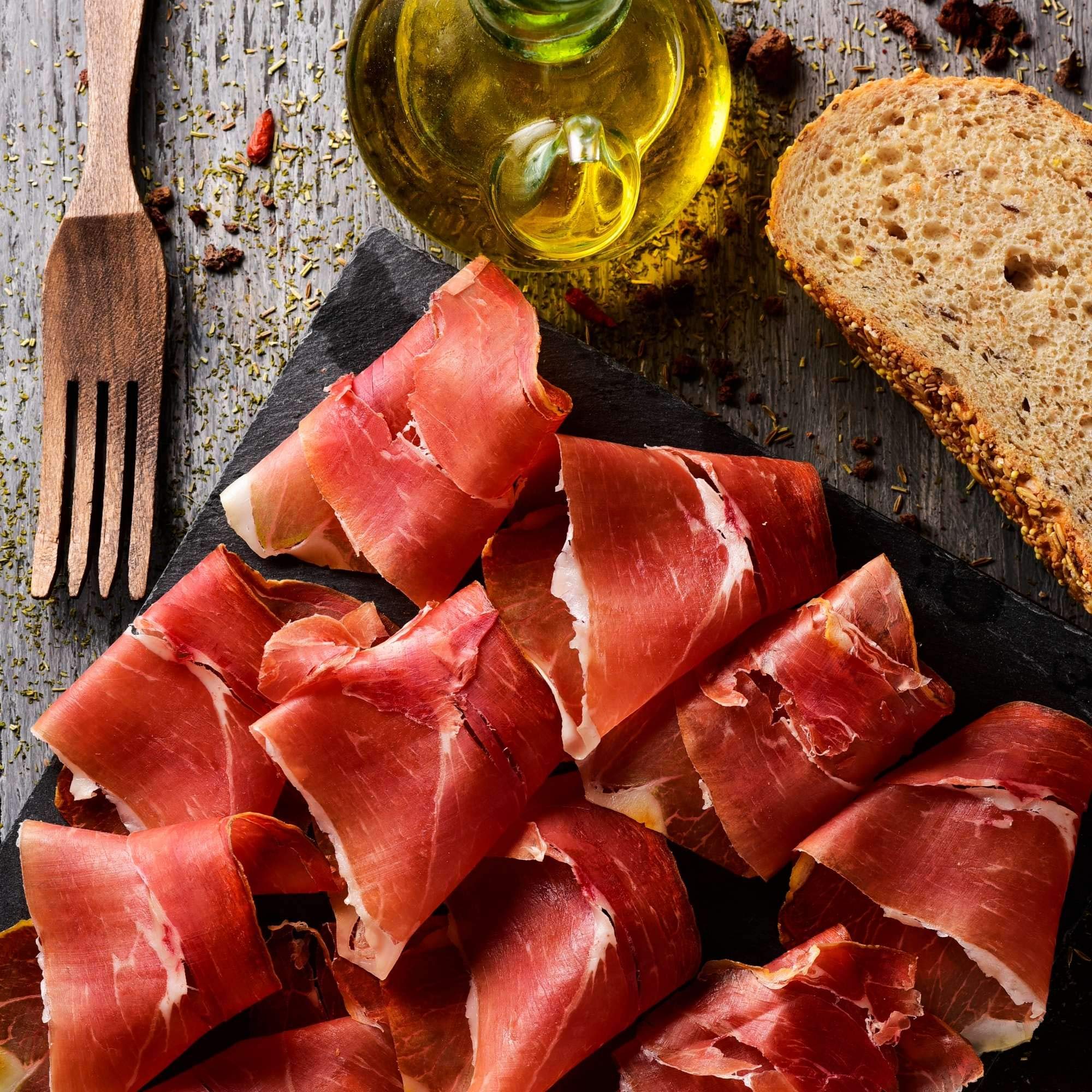 Jamón Serrano Reserva - Tacos de Jamón con certificación de Especialidad Tradicional Garantizada E.T.G - Curación mínima de 12 meses garantizada (1000 gramos)