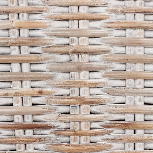 Miniatura 12 de Safavieh Home Tobie Taburete de bar de ratán gris, 30 pulgadas, 0, blanco lavadoblanco lavado