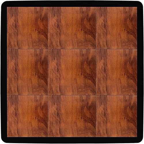 Miniatura 2 de Flooring Inc. - Kit de pista de baile de práctica de plástico ligero entrelazado de 3/8 pulgadas de grosor, suelo temporal impreso sobre alfombra