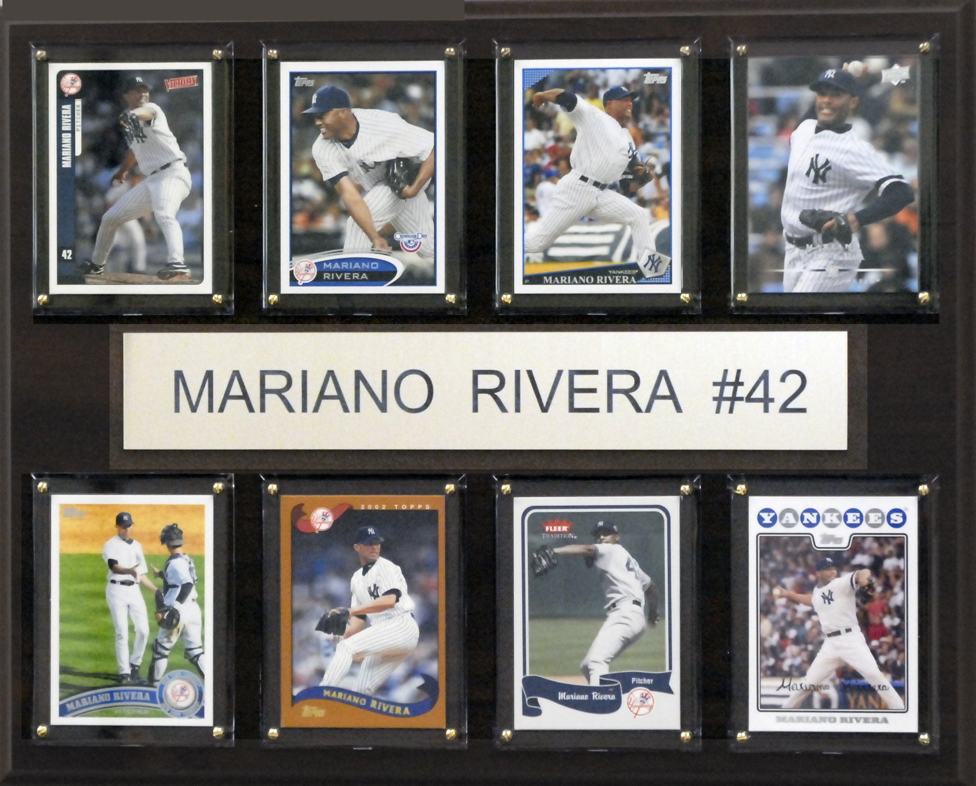 MLB New York Yankees Mariano Rivera 8-Card Plaque, 12 x 15-Inch