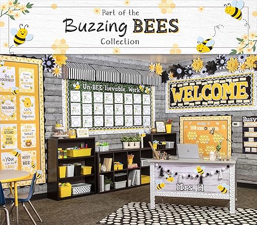 Miniatura 6 de Teacher Created Resources Buzzing Bees Contando hasta 100 días Mini tablón de anuncios (TCR6911)