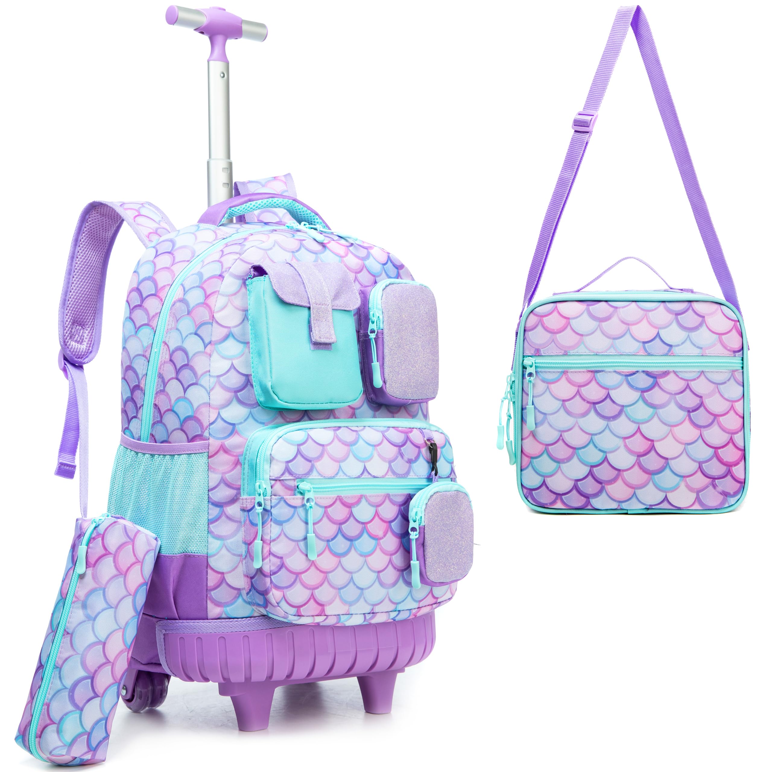 HTgroce Mochila Escolar Con Ruedas Mochilas Escolares Con Ruedas Mochila Con Ruedas Niña 7 años