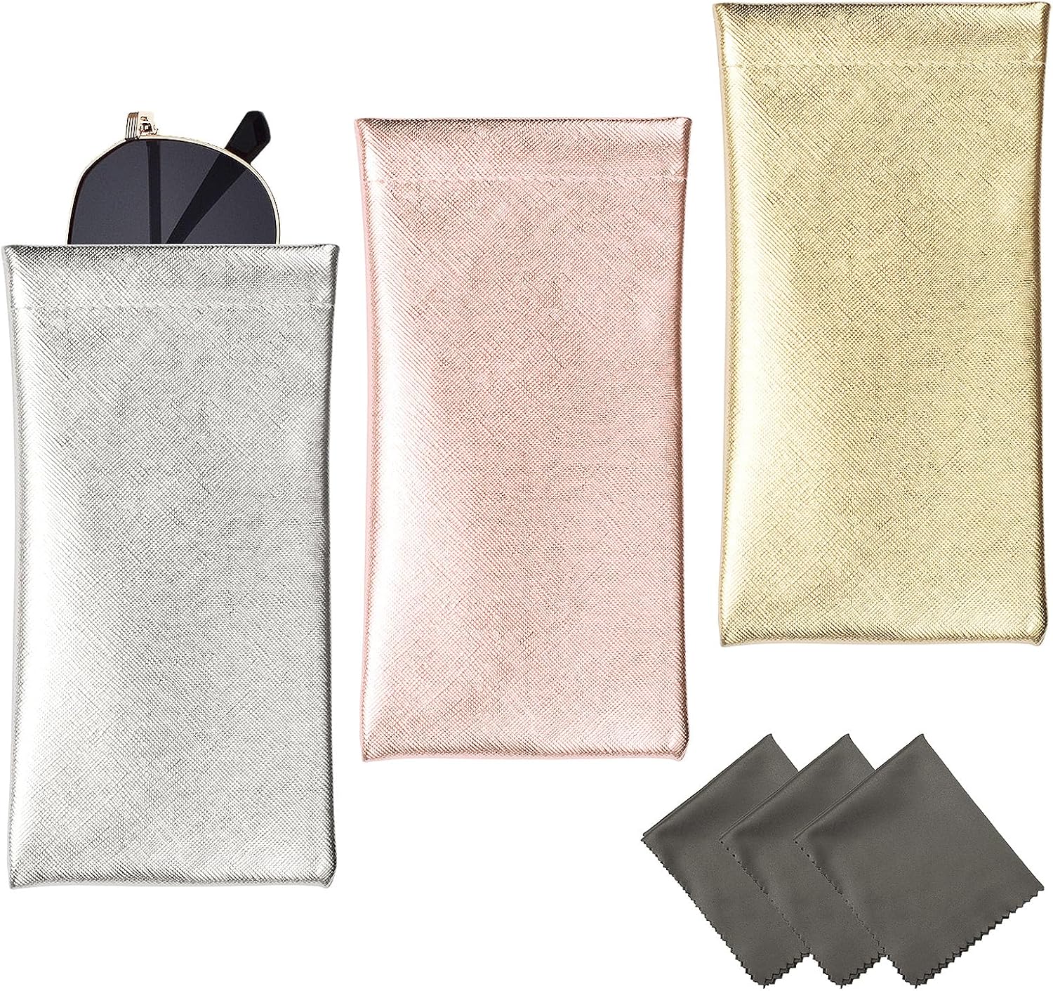 Vemiss 3 Pack Glasses Case,Squeeze...