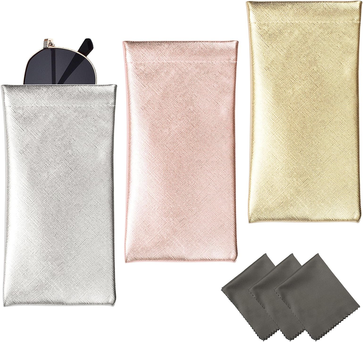 3 PACK Eyeglasses Pouches