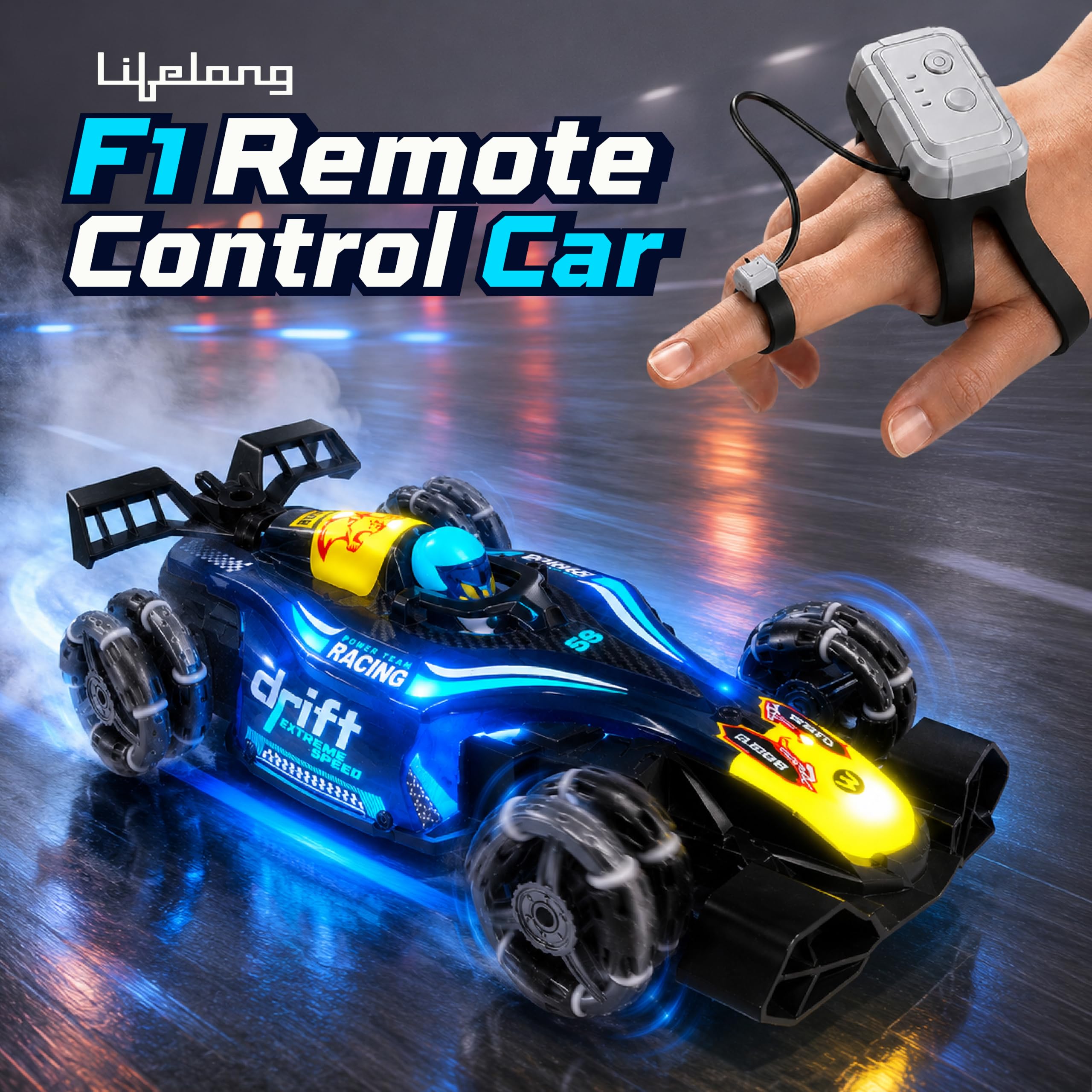 Lifelong F1 RC Car - Drift, Smoke & Lights! -10 Lifelong F1 RC Car - Drift, Smoke & Lights! -10