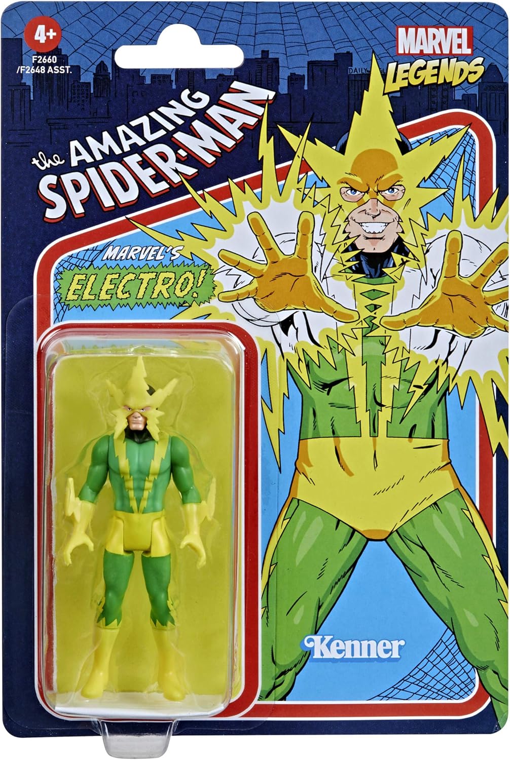 Hasbro Marvel Legends 3.75-inch Retro 375 Collection Electro Action Figure Toy