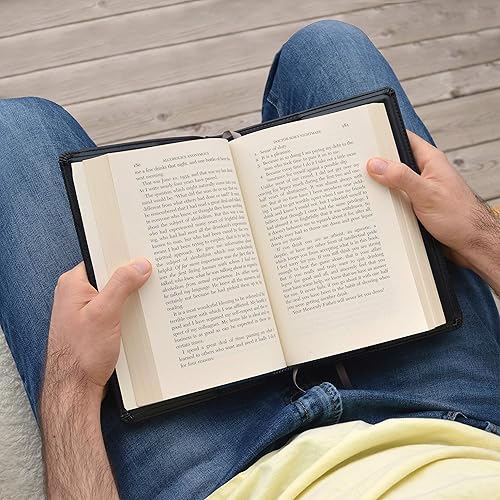 Miniatura 15 de GALILEO Funda doble AA para libro grande y 12 pasos y 12 tradiciones, regalo AA, Alcohólicos Anónimos, piel sintética, soporte para monedas, fundas