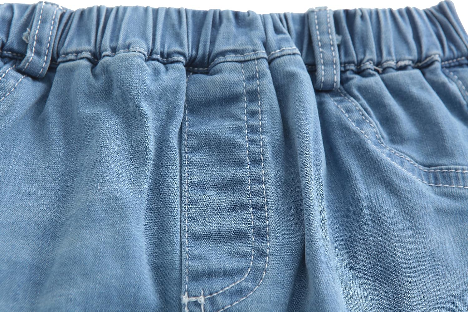 GRANDWISH Little Girls Solid Color Denim Skort 2T-8T