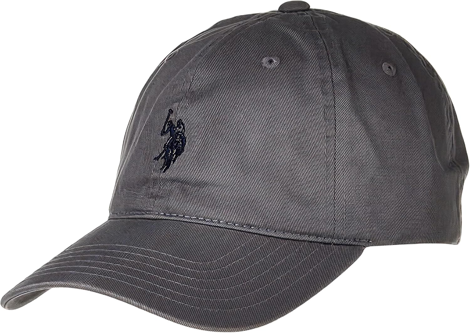 U.S. Polo Assn. Baseball Cap, 100% Cotton Adjustable Dad Hat with Small Pony Logo