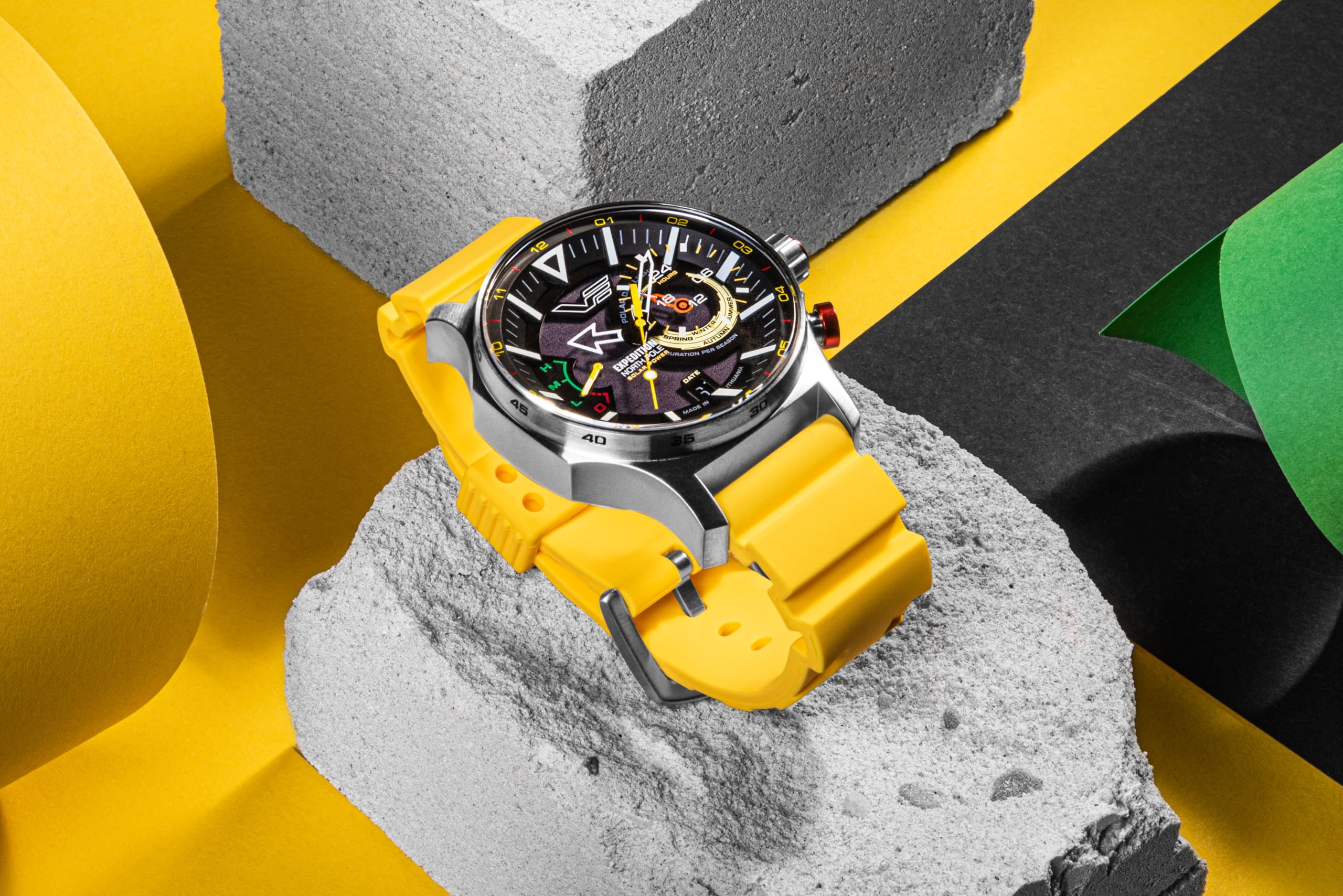 Vostok Europe Herrenuhr Expedition North Pole Solar mit 2 Armbändern in verschiedenen Varianten