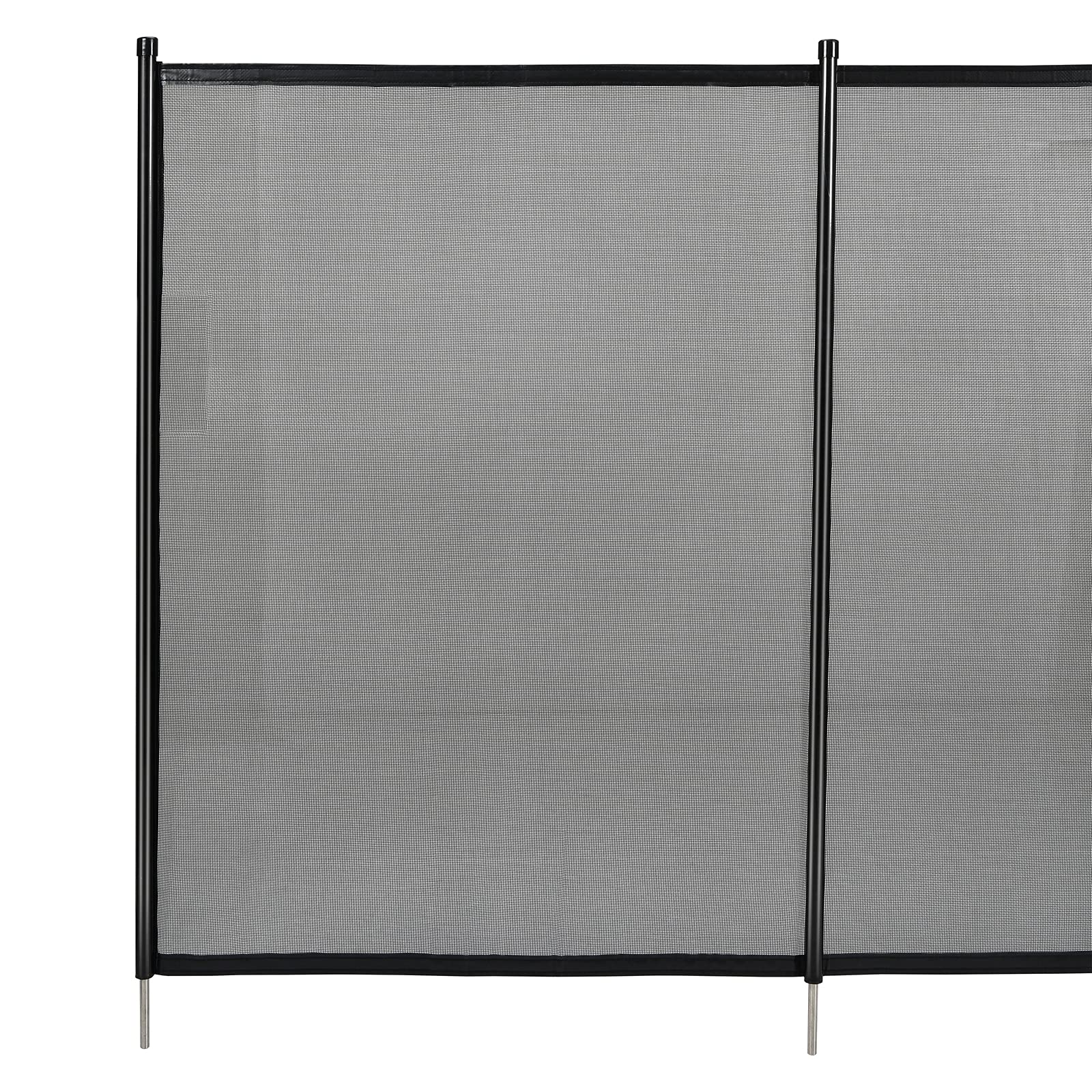 RELAX4LIFE Barrière de Sécurité Piscine 360X125CM Pliable en Tissu Textilène et Tube en Aluminium, Barrière Protection Piscine, Clôture Piscine pour Sécurité d'enfants ou Animaux