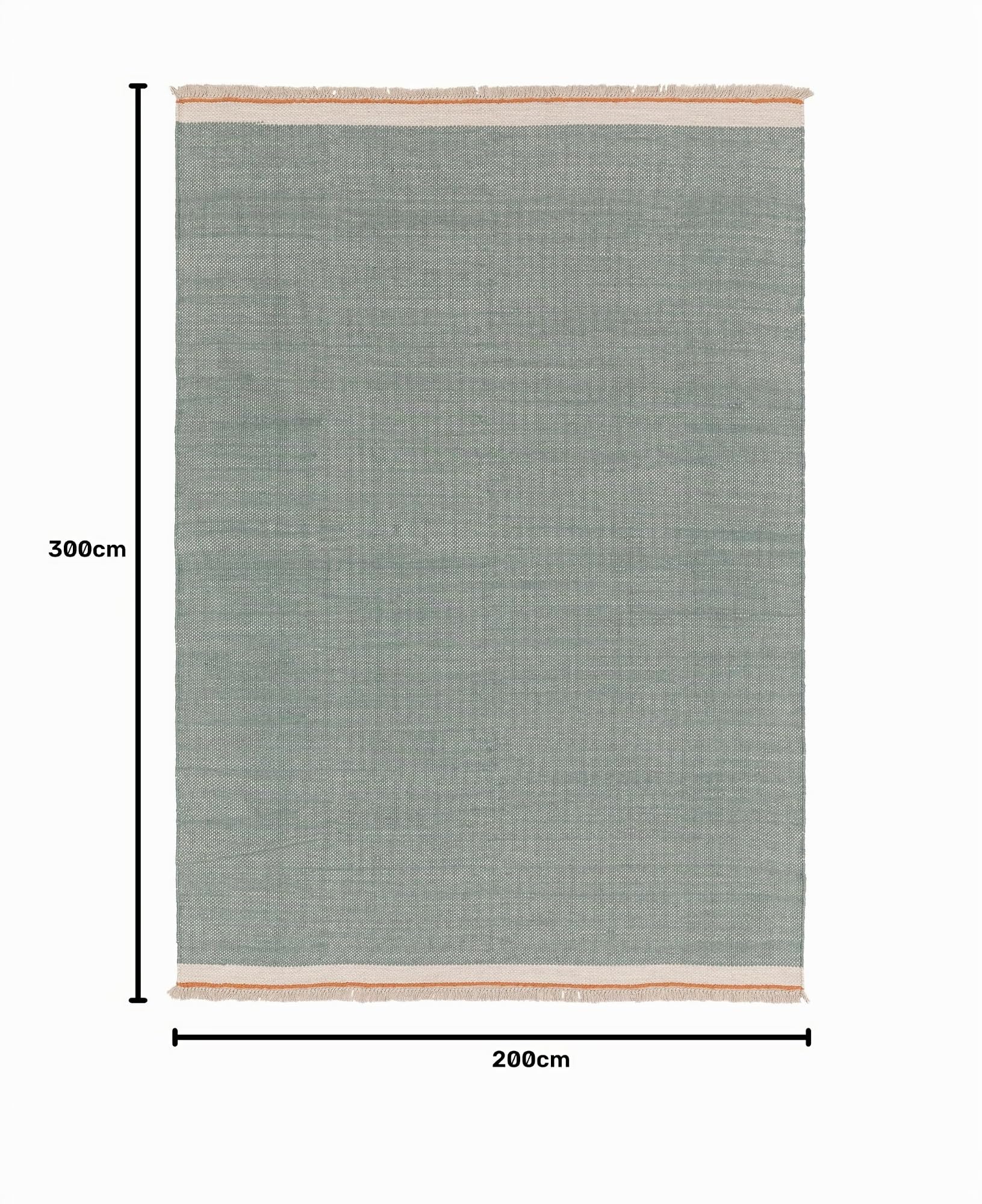 benuta Tapis en laine pop Karla - Menthe 200 x 300 cm - Coton, Laine - Rectangulaire & Style : uni, Hygge & Cozy, Minimaliste - Facile d'entretien pour salon chambre à coucher