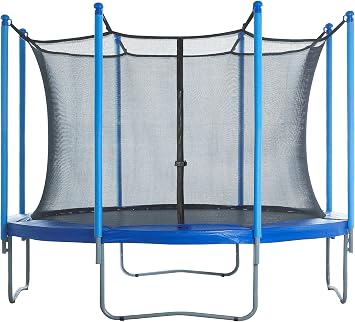 Upper Bounce Machrus Round Trampoline Net Replacement, Tear and Weather-Resistant with Adjustable Straps, Lightweight, Foldable
