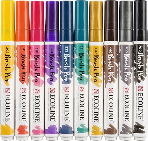 Miniatura 5 de Ecoline Juegos de pinceles (10 piezas, juego oscuro)