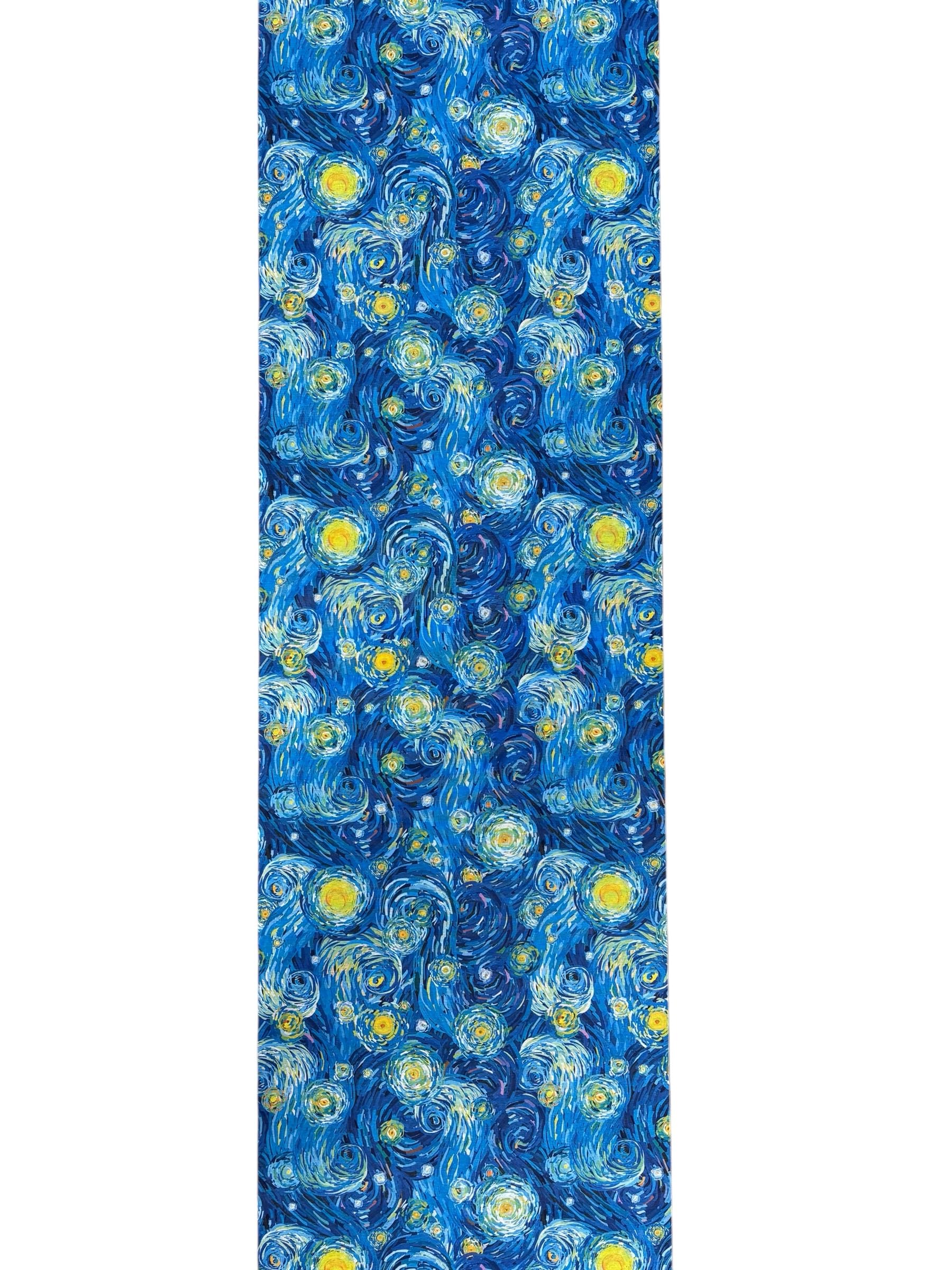 LaVelahome Tappeto Cucina Artistico Lavabile Antiscivolo – Passatoia Design Moderno Ispirato all’Arte – Misto Cotone Poliestere Sottile, Fondo PVC (cm_50_x_300, Notte Stellata)