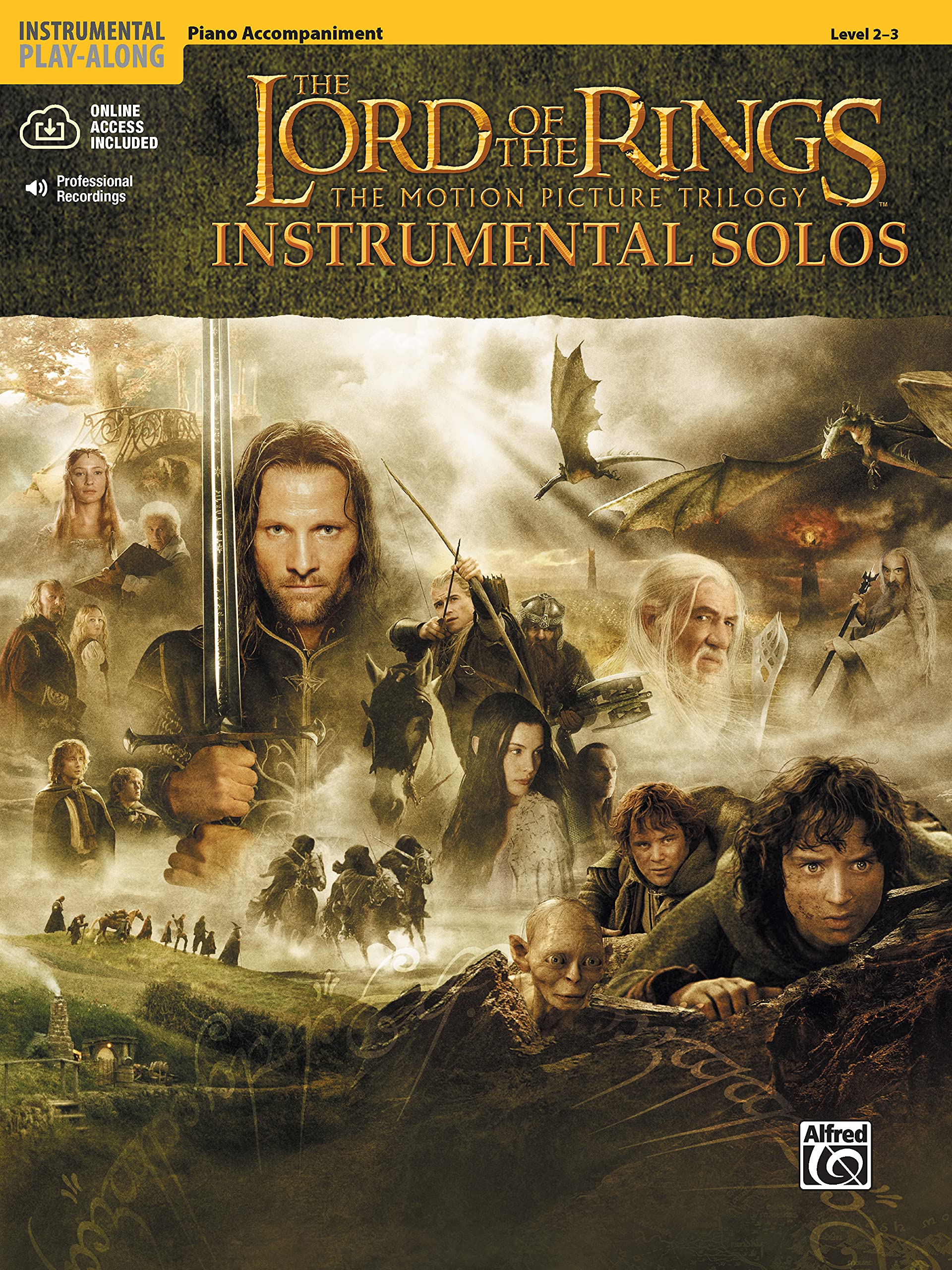 The Lord of the Rings Instrumental Solos: Piano Accompaniment (book and CD): Howard Shore