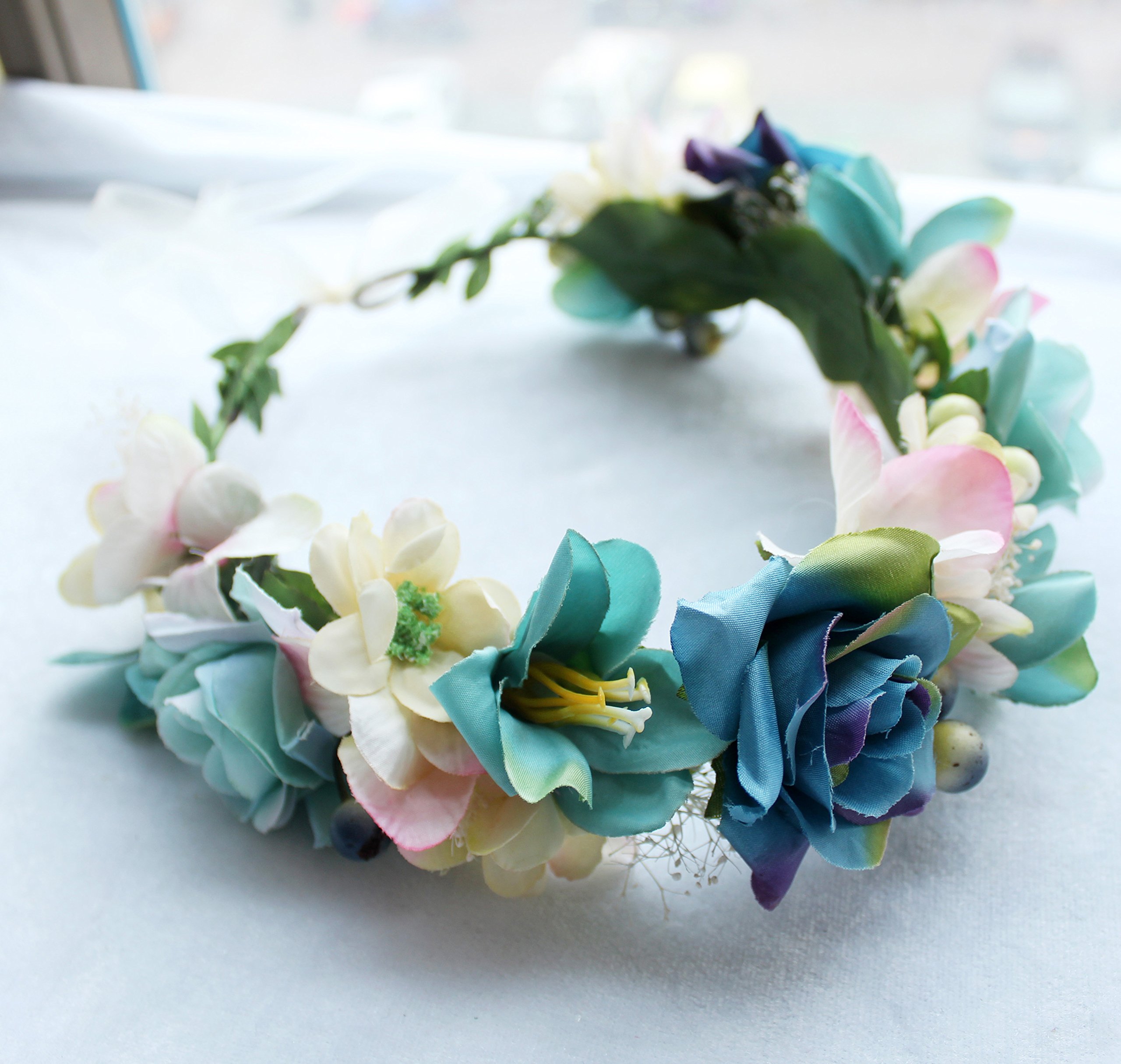 Couronne Fleur Cheveux, Couronnes de Fleurs Bandeaux de Mariage pour
