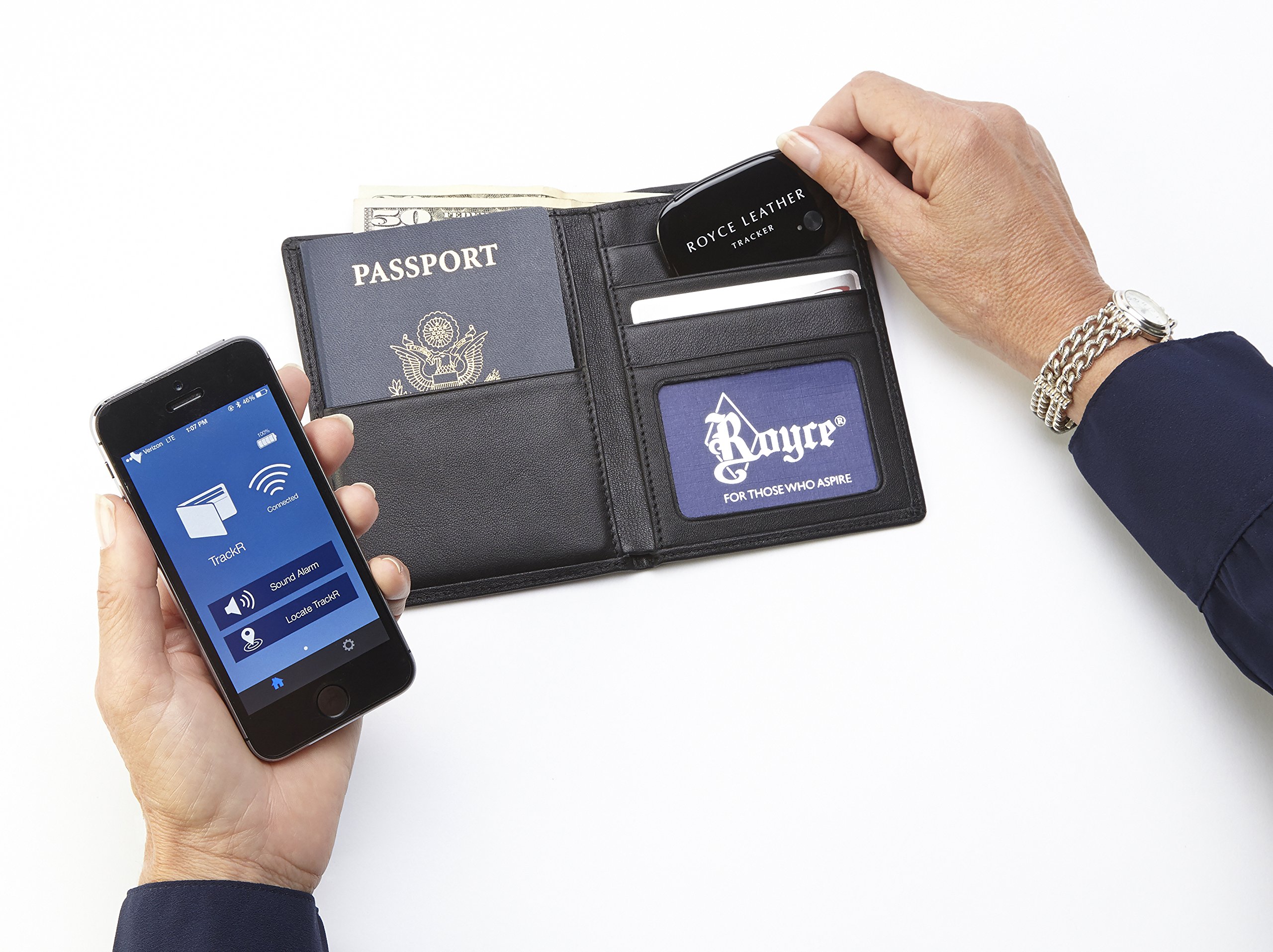 Royce 500-BLACK-WT Bluetooth Tracking Device, Black
