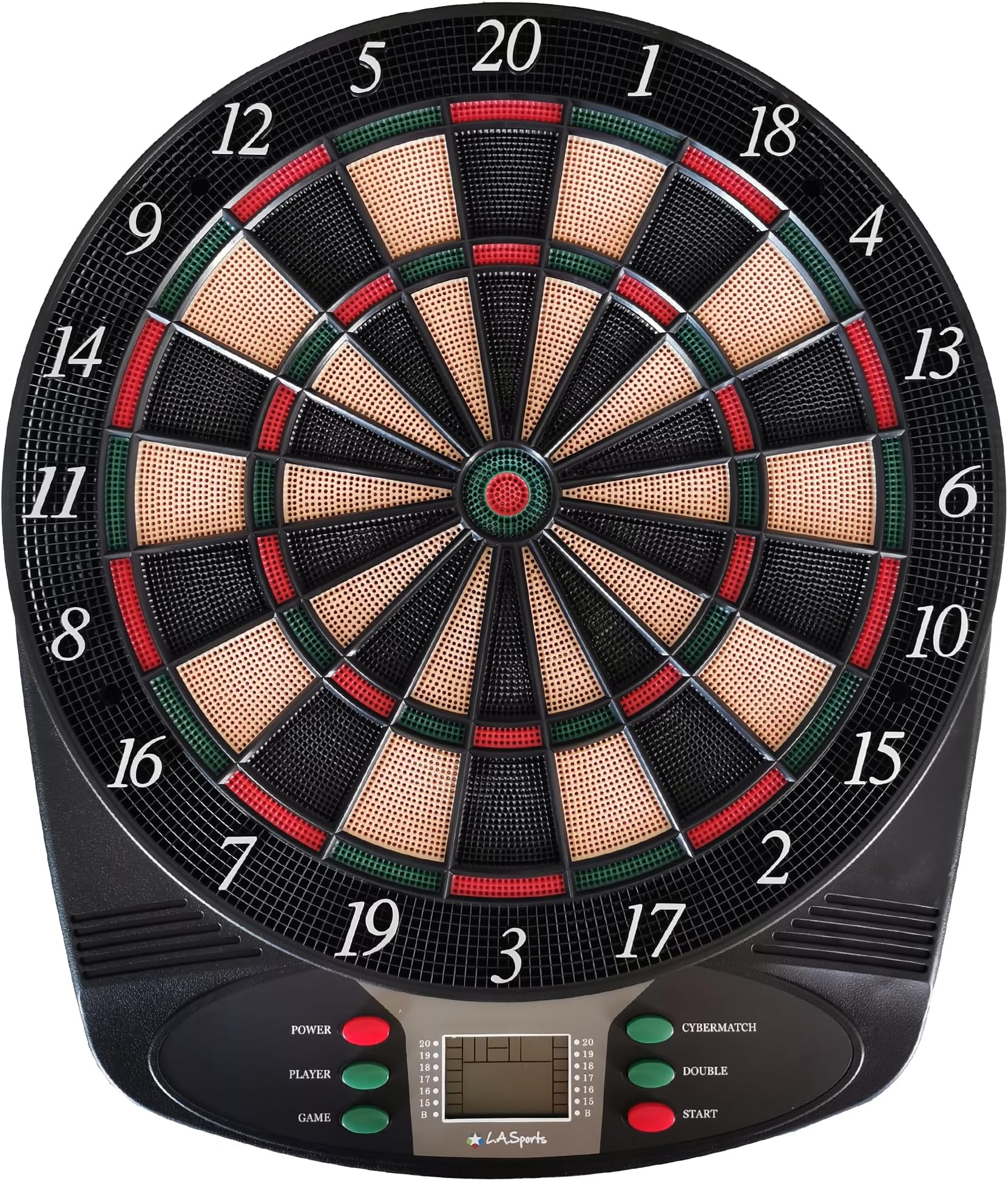 Solex 43317 Electronic Classic Dartboard 8 Player 6 Soft Darts 24 Tips 49 x 42 x 3 cm Multi-Coloured