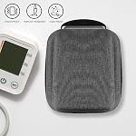 Upper Arm Blood Pressure Monitor Case Compatible with Omron7, Omron5, Omron3 Series, BP5255, BP5150, BP5000, BP5100, HEM-790IT, Hard Shell Carrying Case, Protective Travel Bag(Gray)