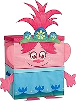 Vista 1 de Idea Nuova DreamWorks Trolls Poppy Figural - Juego de almacenamiento apilable de 2 piezas, rosa
