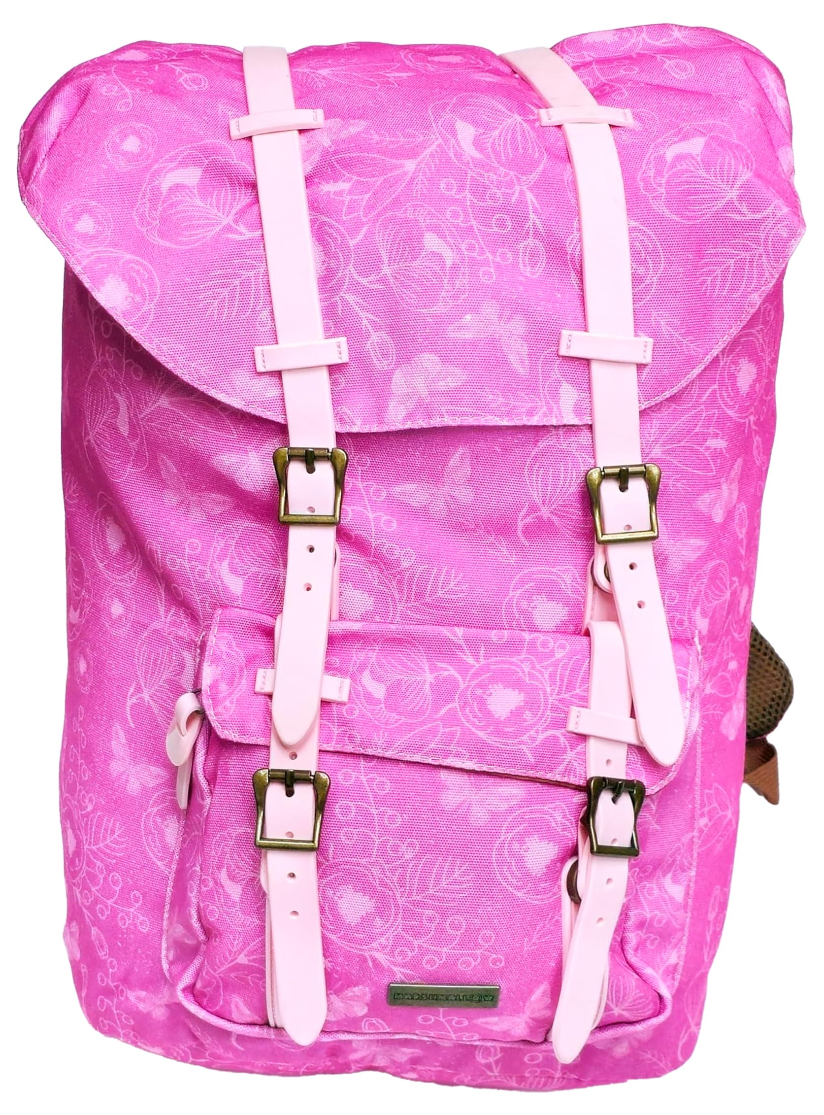 Ambar Flower 2 Big School Backpack, 18-Inch Size, Multicolor