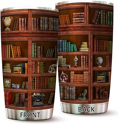 Miniatura 7 de Taza de viaje para biblioteca, regalos para amantes de los libros, regalos para amantes de los libros, regalos para mujeres amantes de los libros,
