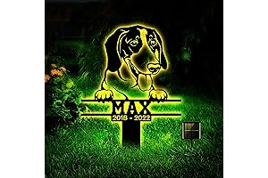 American Foxhound Metal Stake with Solar LED Light: A Guiding Light for Your Beloved Foxhound