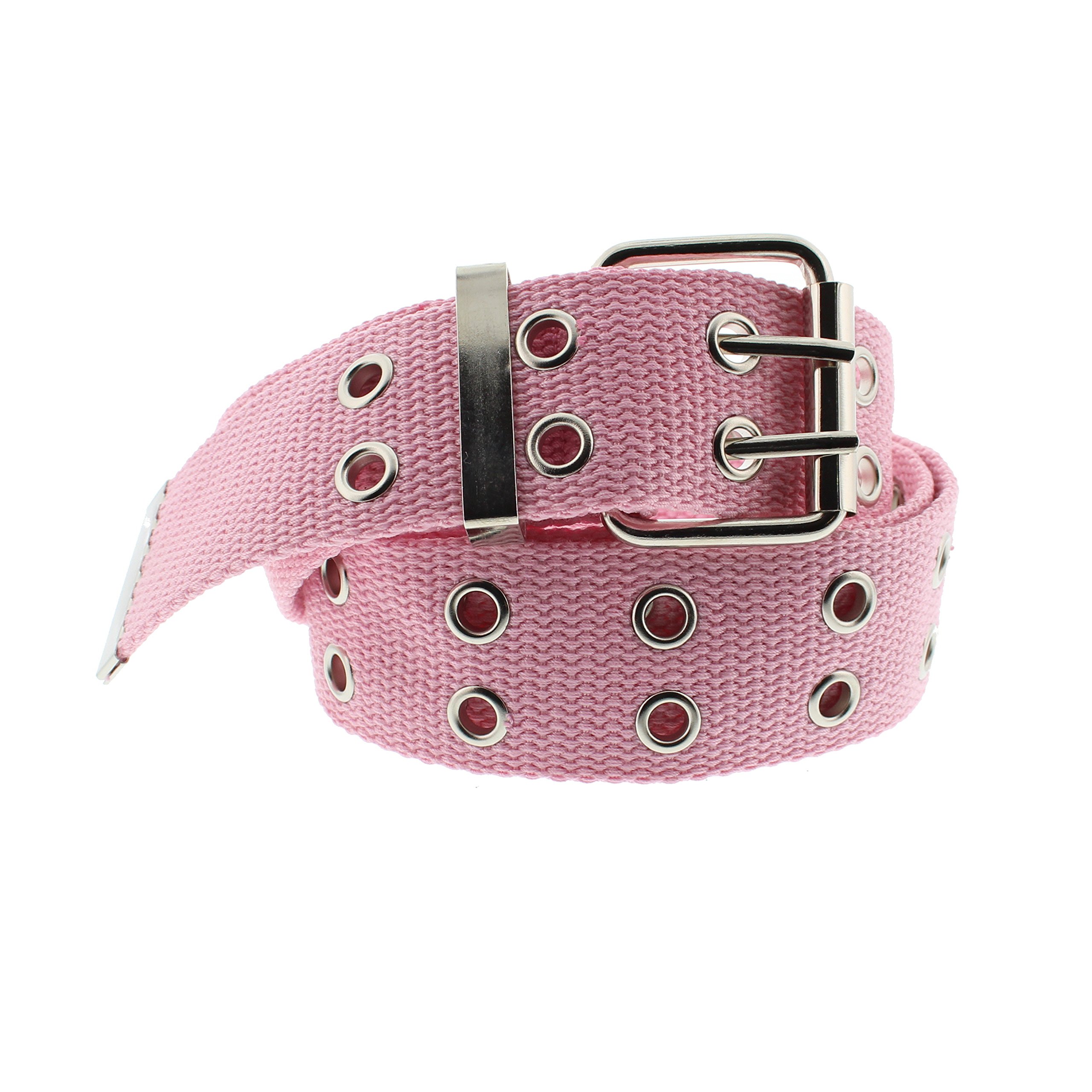 Zac's Alter Ego Adjustable Canvas Webbing Belt with 2 Row Eyelets