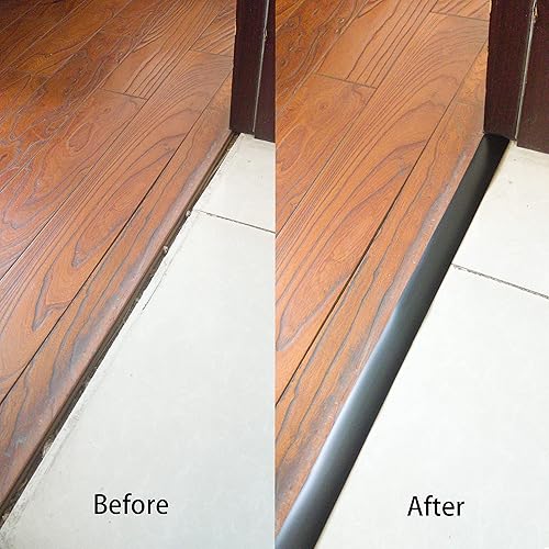 Miniatura 3 de Tira de transición para piso, tiras autoadhesivas para reparar umbrales, suelos de vinilo, transiciones para suelos laminados, tira divisora plana y