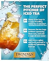 Vista 344 de Twinings Blackcurrant Breeze - Té negro, 6 paquetes de 20 unidades, bolsas de té envueltas individualmente, dulce, sabor picante, con cafeína