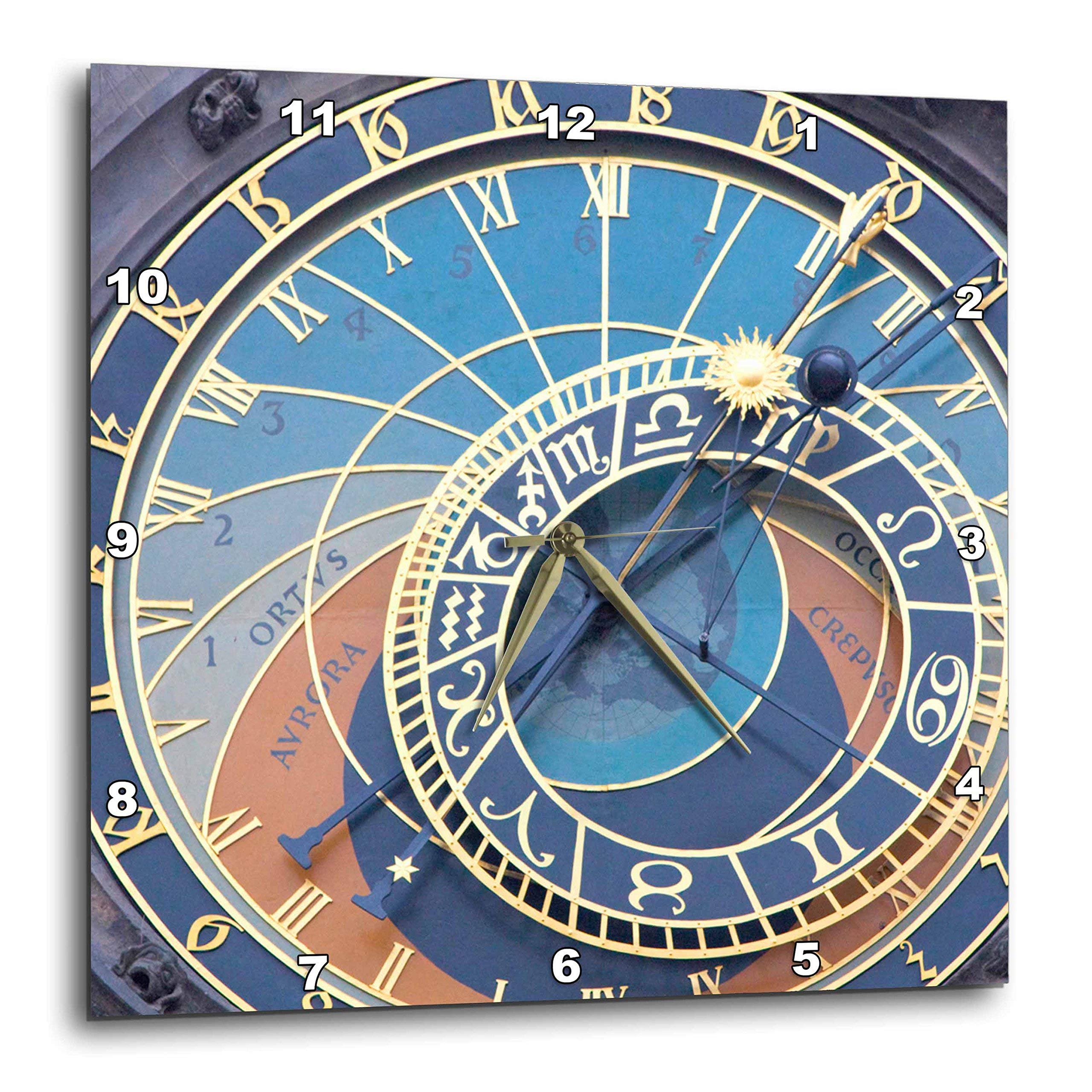 3dRose DPP_81173_3 Czech Republic, Prague Astronomical Clock EU06 BJA0020 Jaynes Gallery Wall Clock, 15 by 15-Inch