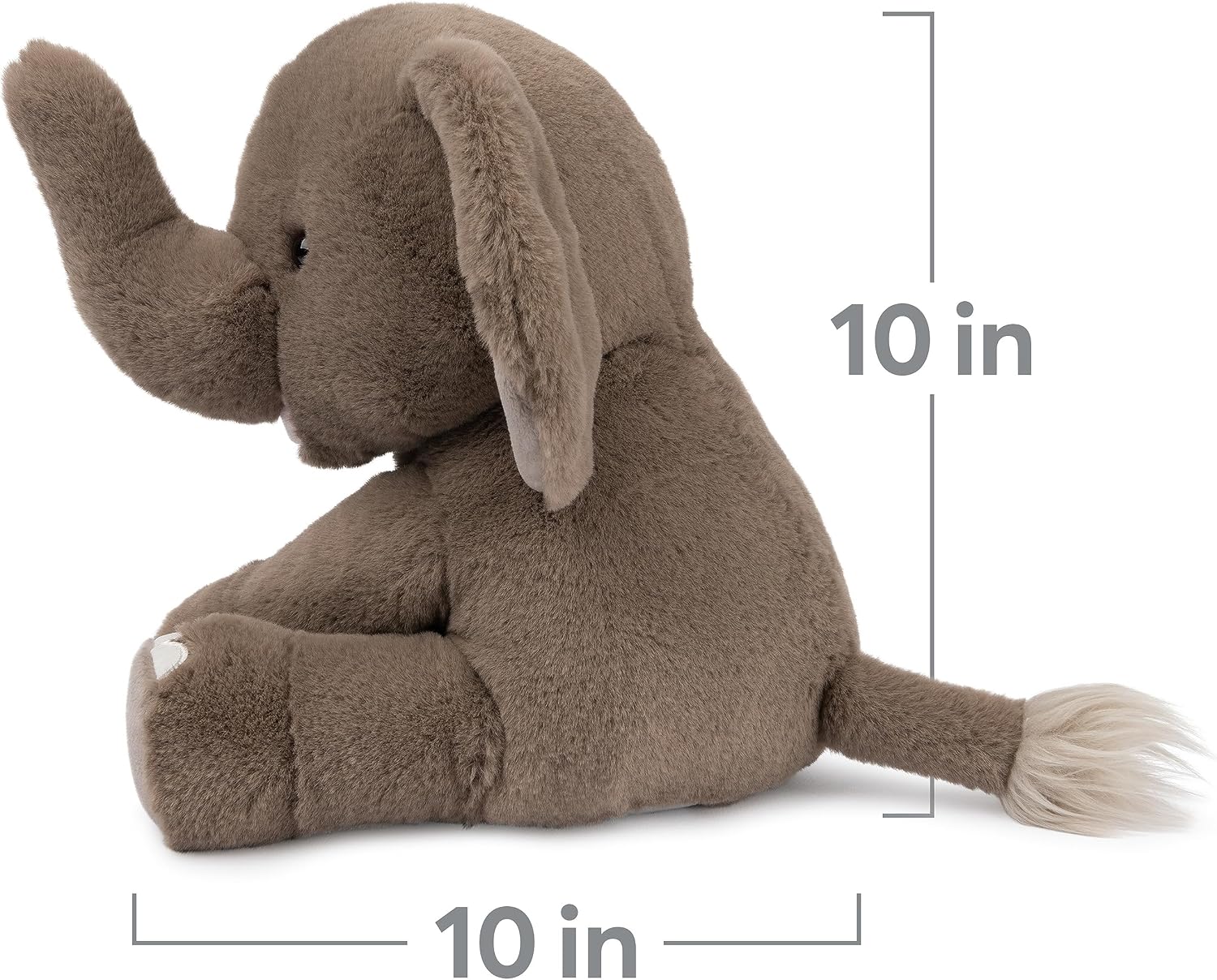 GUND Chai Elephant Plush, Premium Stuffed Animal for Ages 1 and Up, Gray, 10”