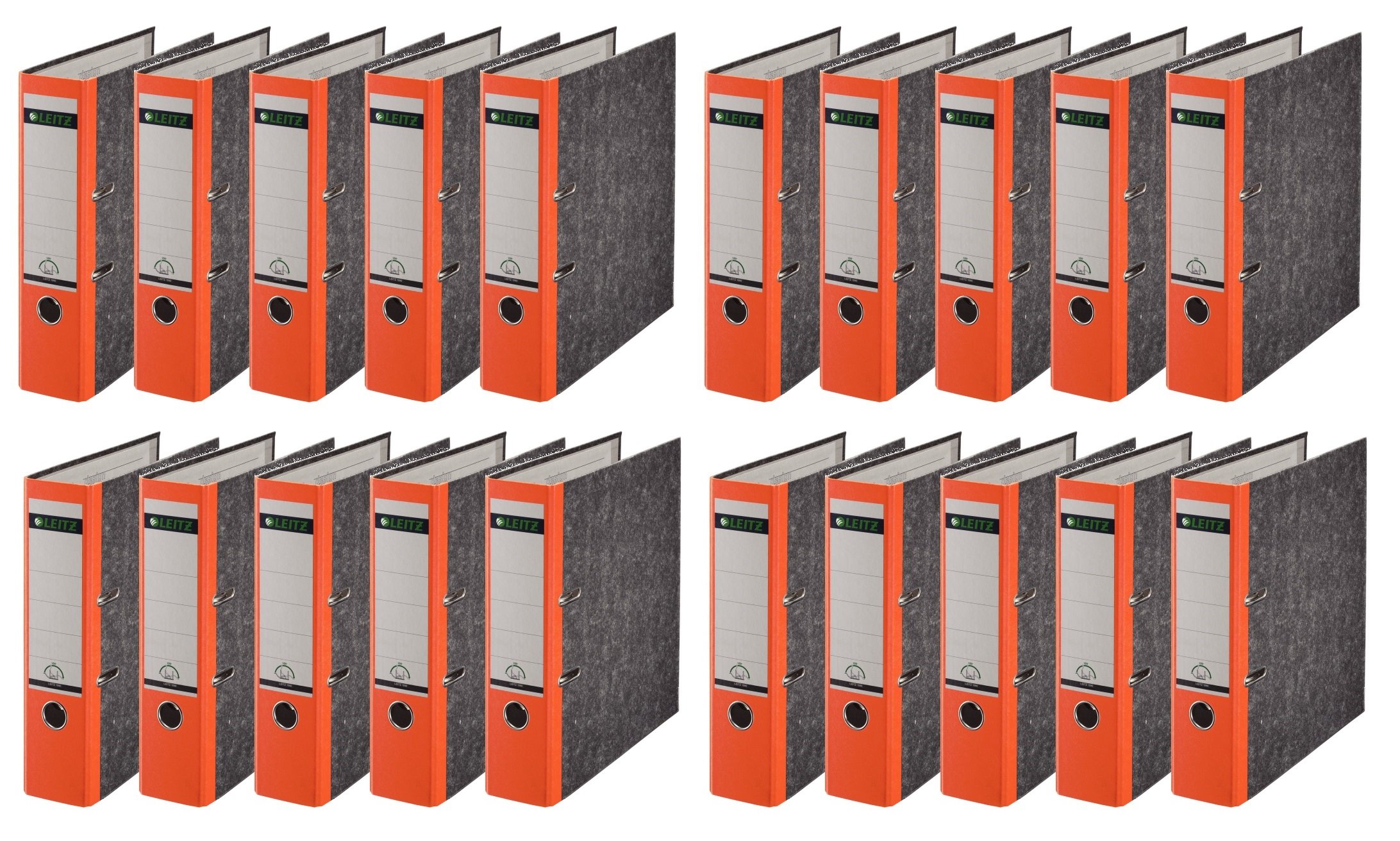 Leitz 1080/1050 Standard Ordner A4 (breit | 20er Pack, orange)