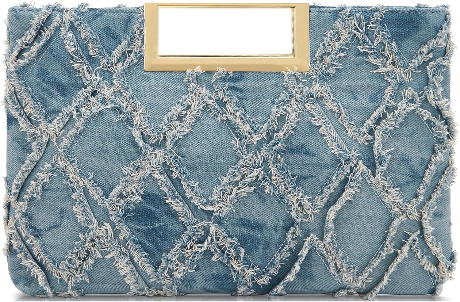 Clutch Purses for Women Formal Casual Sparkly Denim Handbag