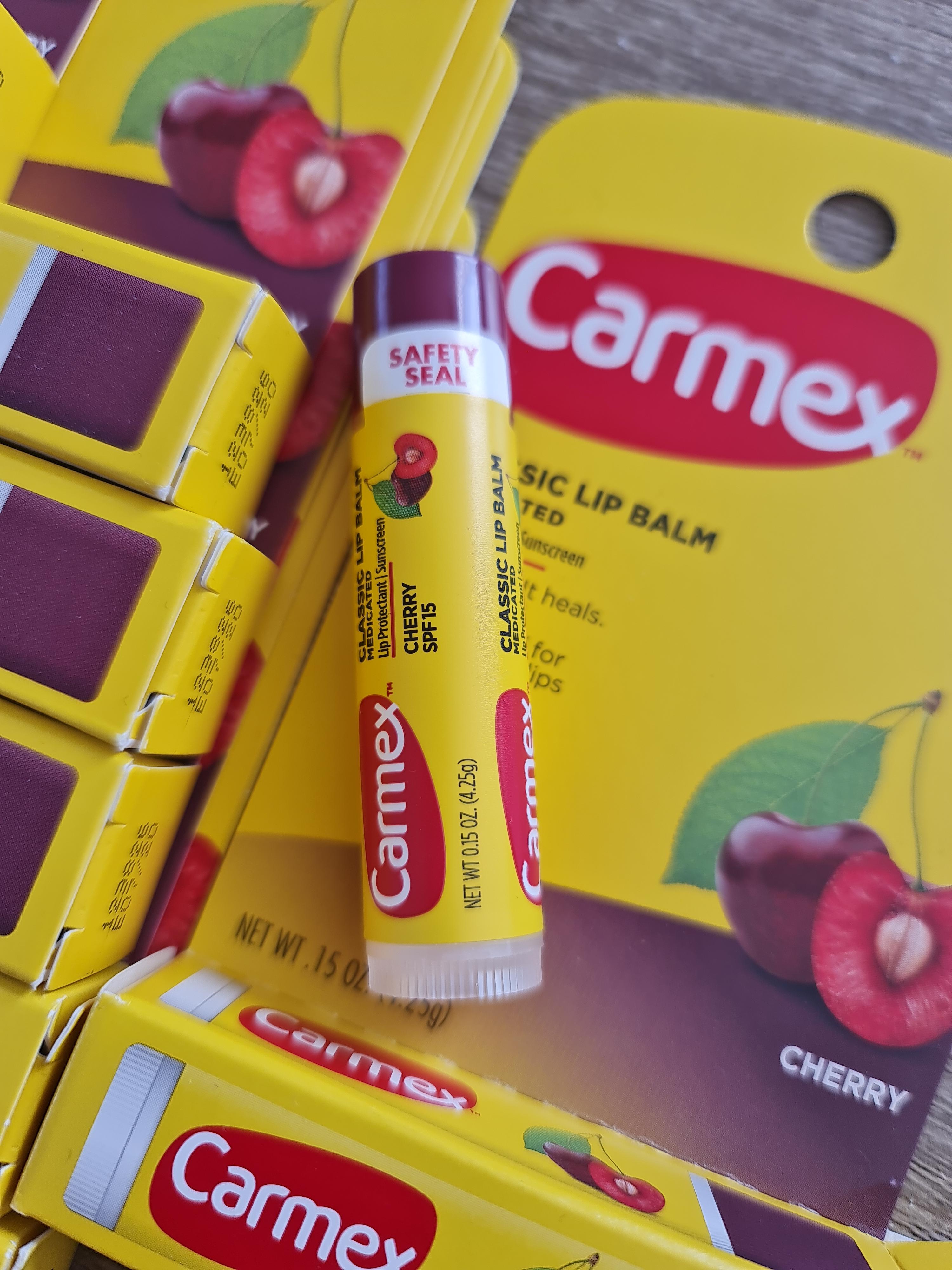 Carmex Click-Stick Moisturizing Lip Balm SPF 15 Strawberry 0.15 oz (Pack of 2)