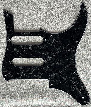 Pick Guard For Yamaha Pacifica 112V Style Guitar Pickguard 4-Ply Black Pearl