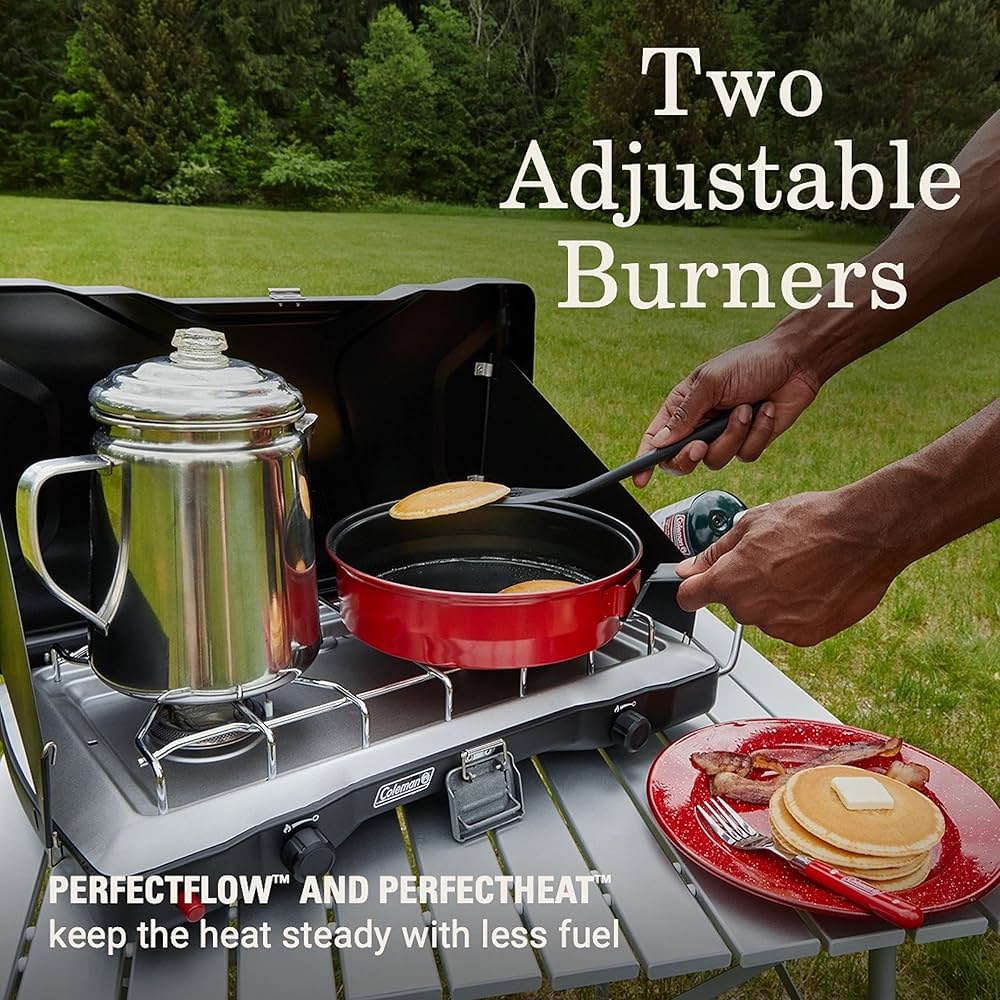 US輸入モデル　希少　Coleman TRITON+ Amazon.com: Coleman Triton+ 2-Burner Propane Camping Stove