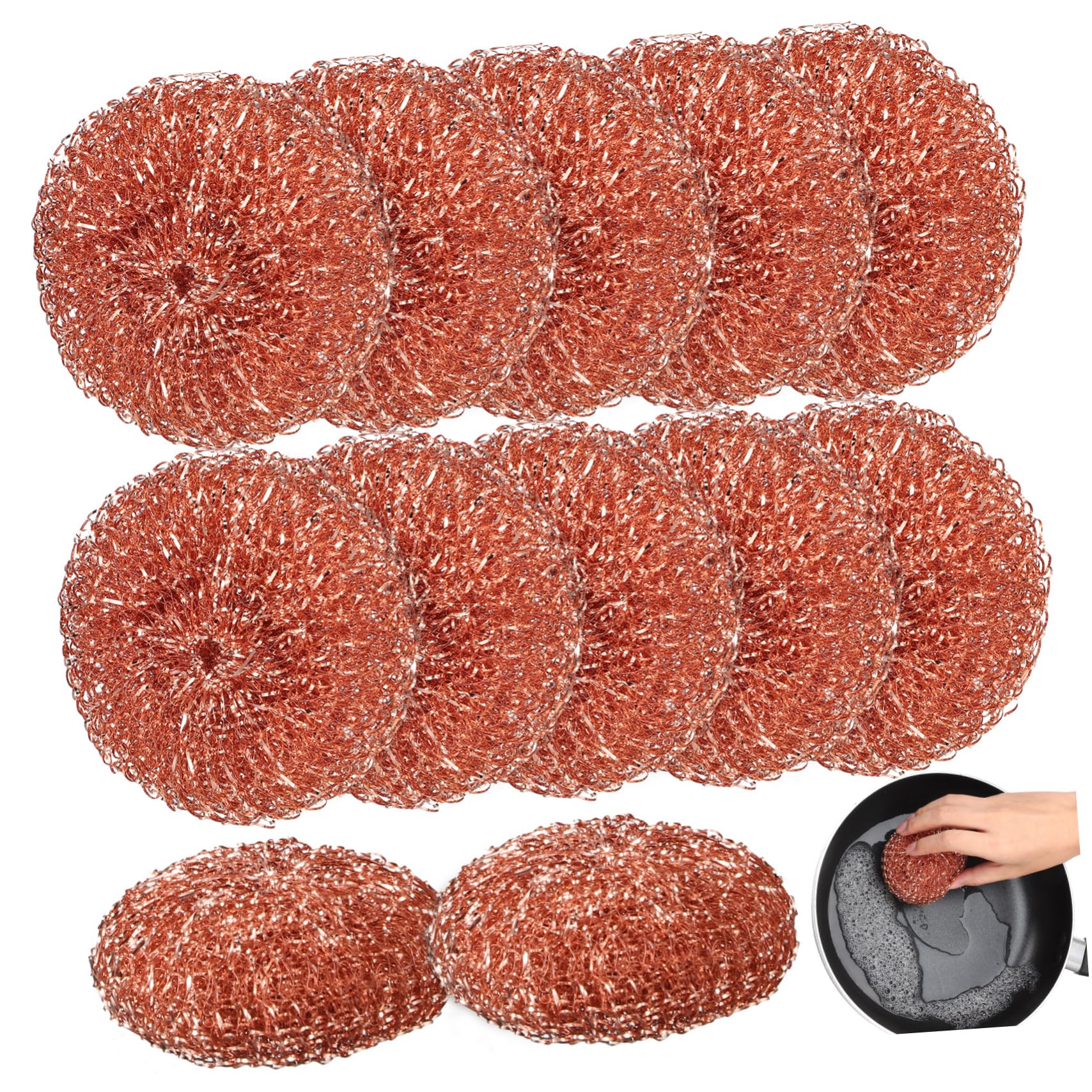 Unomor 12pcs Stainless Steel Cleaning Ball Metal Sponge Scrubbing Brush Stove Scrubber Dish Scrubber Oven Scrubber Kitchen Cleaning Supplies Steel Scrubber for Dishes Pan Scrubber