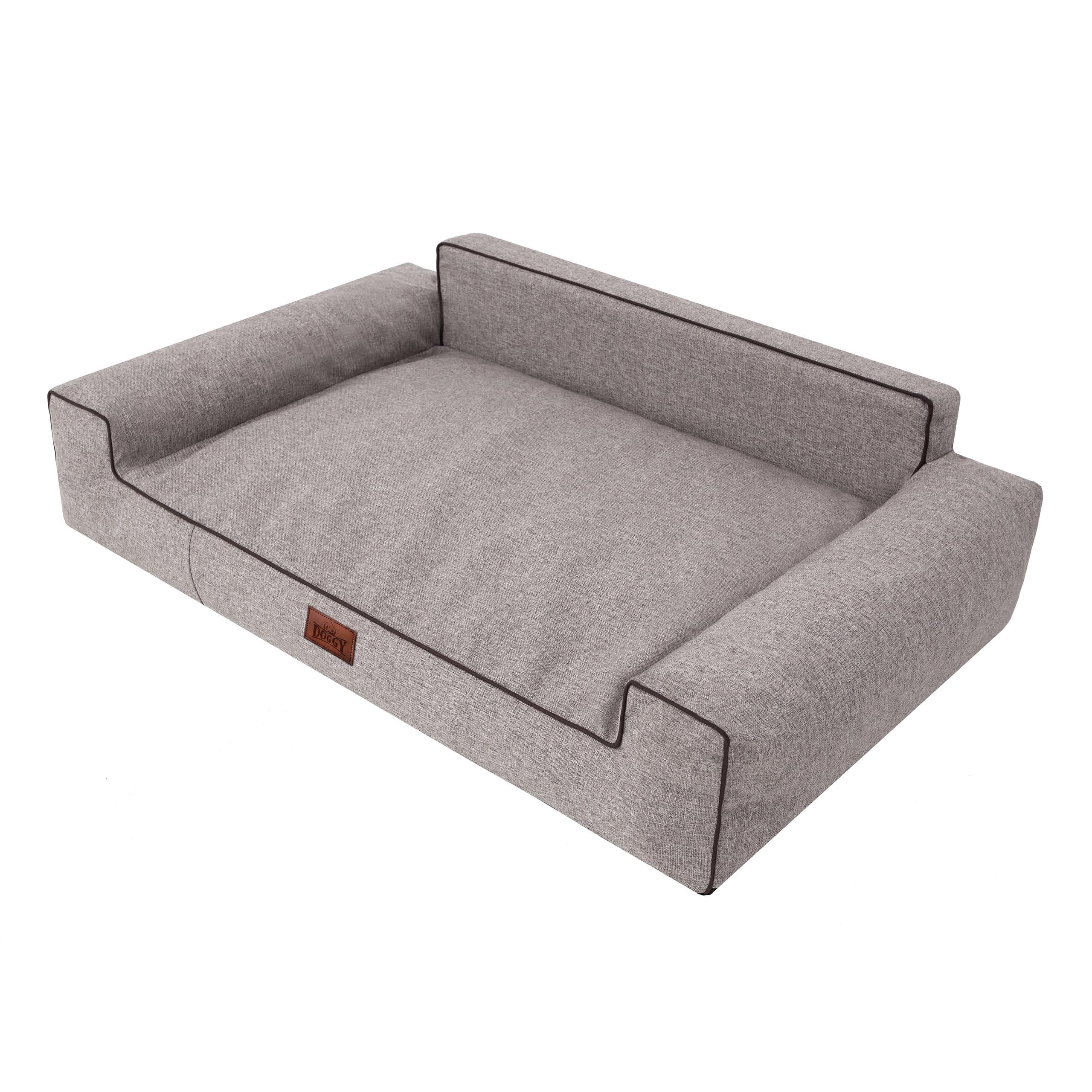 Cuccia morbida per cani, letto per animali domestici, colore: cappuccino, 78 x 53 cm
