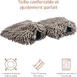 Amazon Basics Deluxe Microfiber Car Wash Drying Mitts, 2 Pack, Grey, 30 cm L x 20 cm W - 2