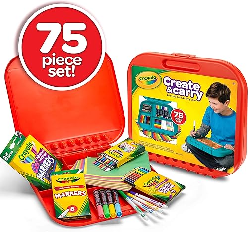 Miniatura 5 de Crayola Create n Carry kit portable de herramientas de arte más de 75piezas gran regalo