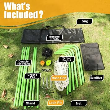Volleyball Rebounder Net 7x4 Ft, 5-Angle Adjustable Rebounder Net with 2 Target Stripes & Portable Travel Bag, Durable Bounce Back Training Equipment for Practicing Digging, Setting, Spiking