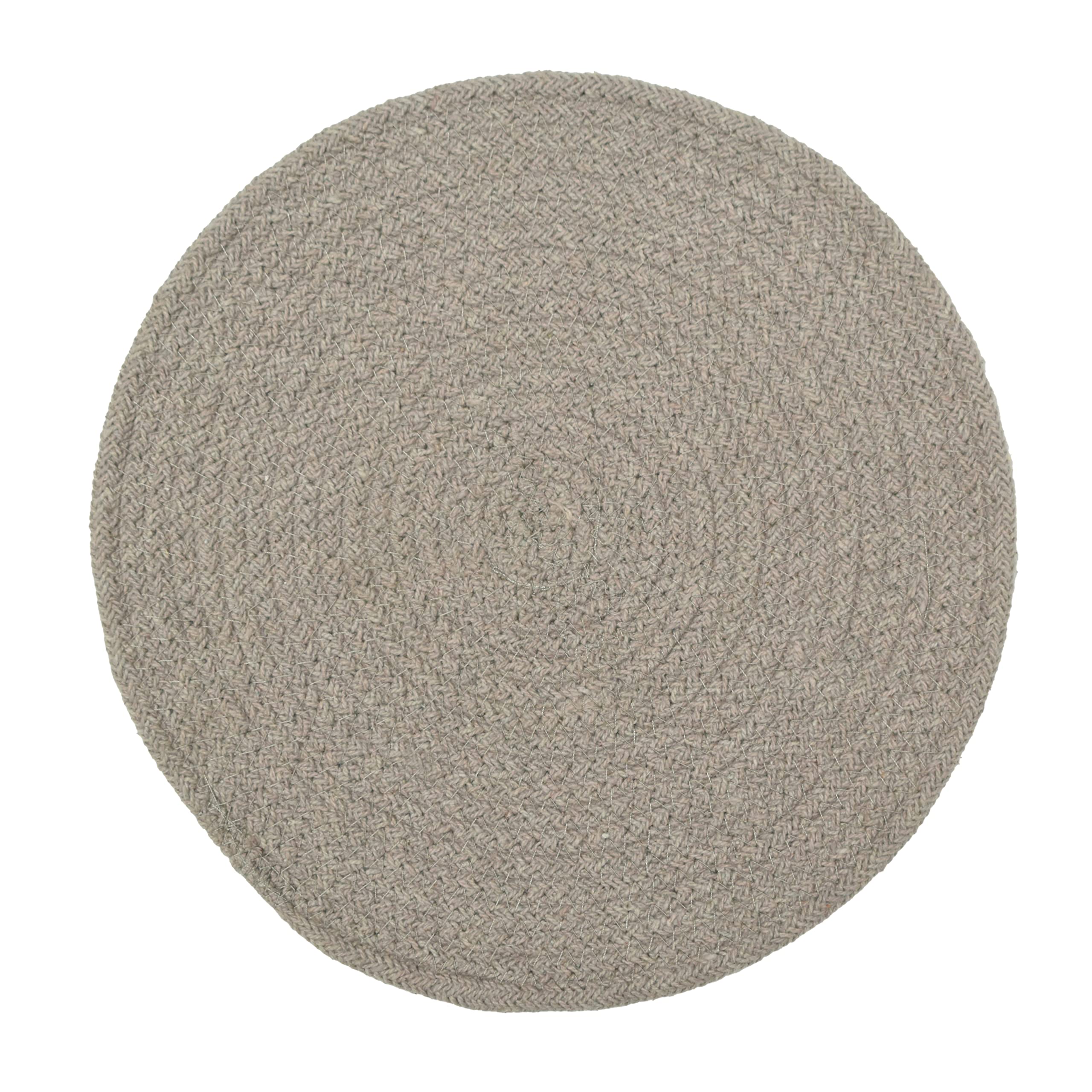 HOMADORN Jute/Cotton Round Trivet Reversible Table Place Mats for Casserole, Plates, Pan, Tray, Bowl, Vase, Decorative Sculptures (Grey (Pack of 6), 12 INCHES X 12 INCHES) — Amazon image 2