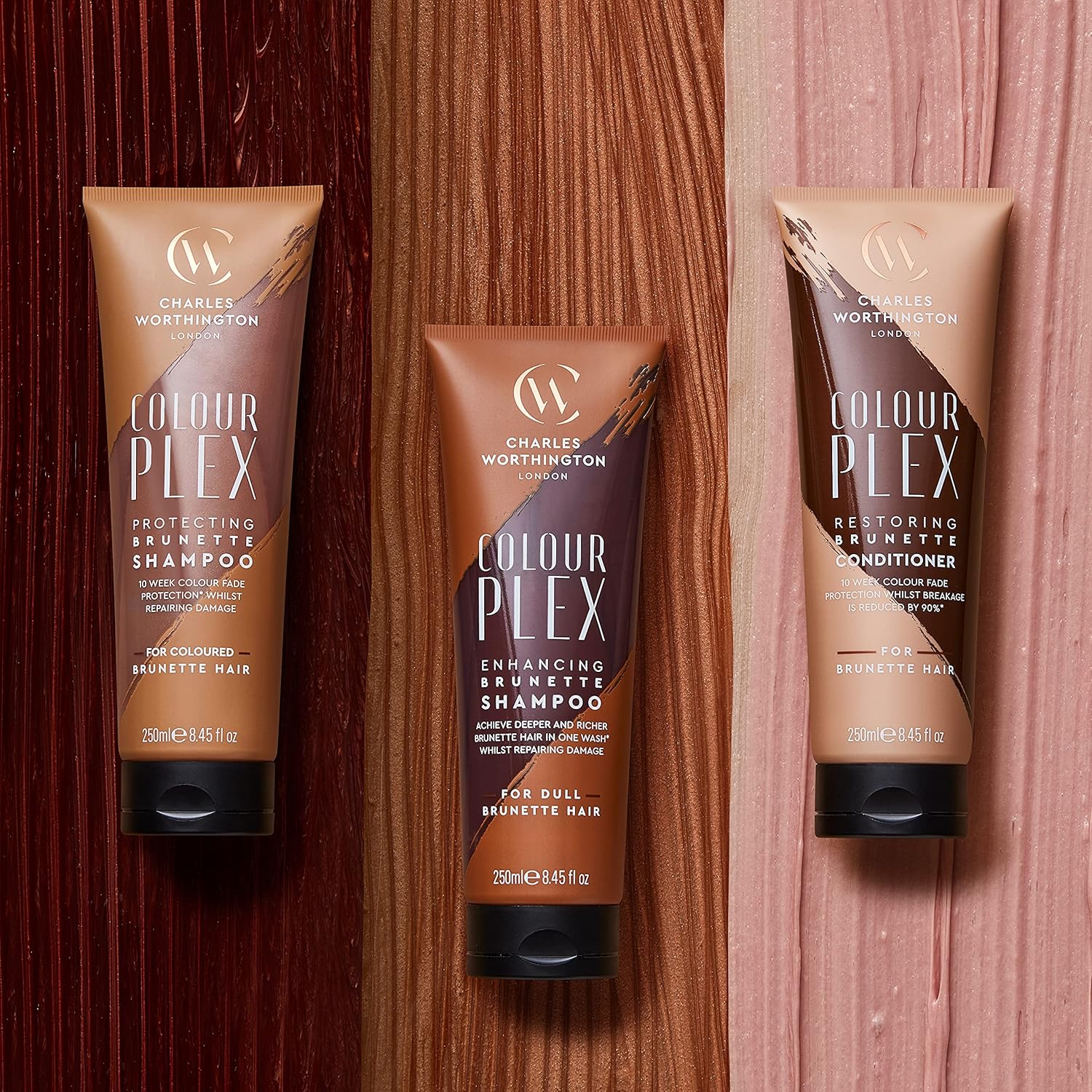 Charles Worthington ColourPlex Enhancing Brunette Shampoo 250ml