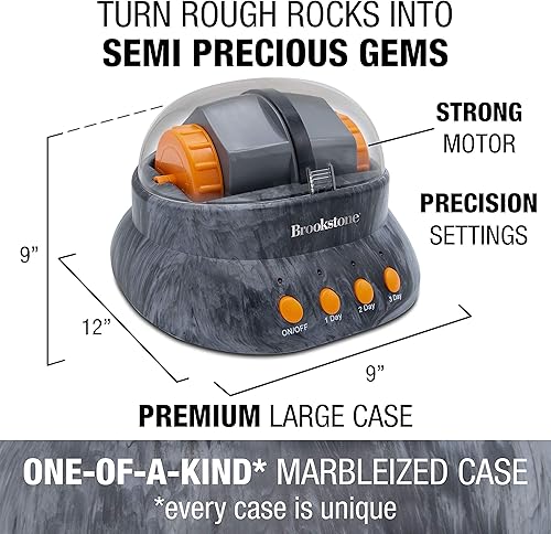 Miniatura 2 de Brookstone Kit de creación de vaso de roca y piedra preciosa para niños con rocas y suministros de fabricación de joyas incluidos
