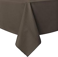 Vista 16 de sancua - Mantel rectangular de PVC 100 % impermeable, 54 x 54 pulgadas, vinilo a prueba de aceite, derrames, fácil de limpiar con un paño, para Beige