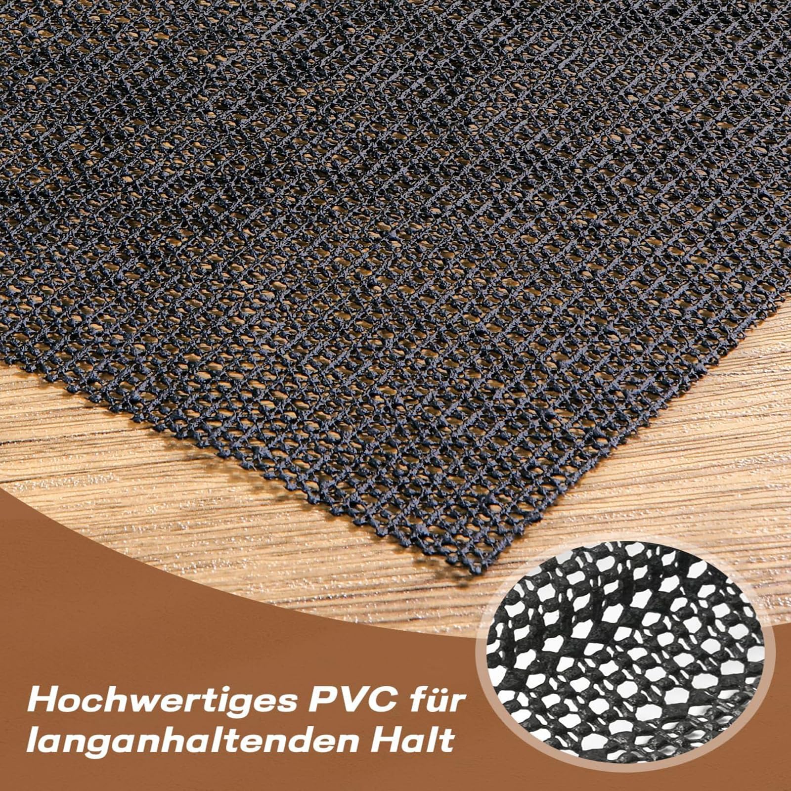 sous-Tapis Antidérapant 230 x 290 cm Réutilisable, Lavable, Facile à Peut Etre Coupé, Disponible en Plusieurs Tailles, Anti Derapant Tapis Lavable, Antidérapante pour Tapiss pour Chambre, Salon, Noir