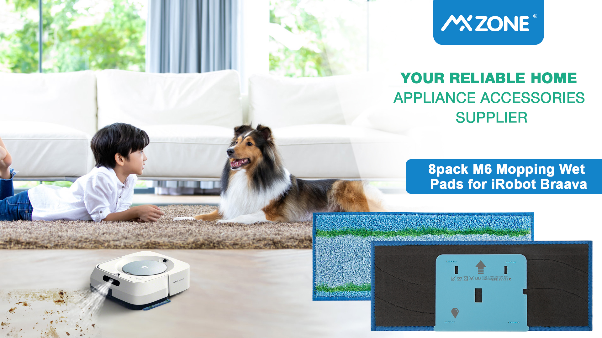 Amazon.com: MXZONE 8 Pack M6 Mopping Wet Pads for iRobot Braava